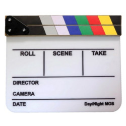 Claqueta Clásica Cine 27x30cm | Madera de Haya y Teflón