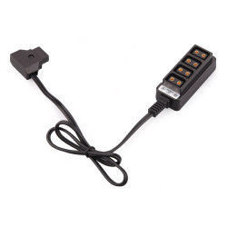 Cable Divisor D-Tap 1×4 Rolux RL-FB2 | Alimenta 4 Dispositivos