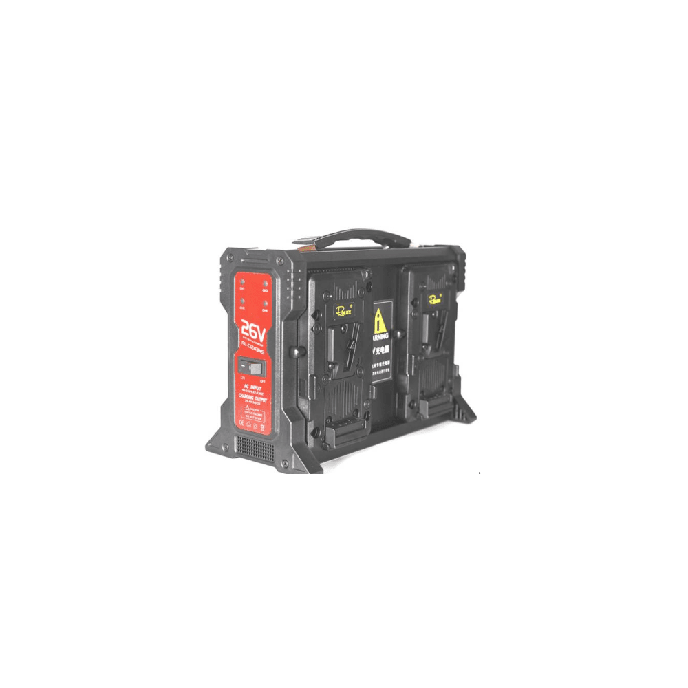 Cargador Rolux RL-C1243NS para 4 Baterías de 26V | Montura Sony