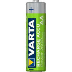Baterías VARTA AA 2600mAh Recargables x4 | NiMH 1.2V Alta Potencia