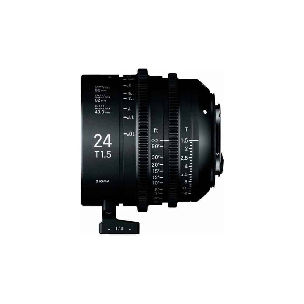 Sigma 24mm T1.5 FF Cine Lens – Canon EF, Sony E, PL | Alta velocidad y 6-8K