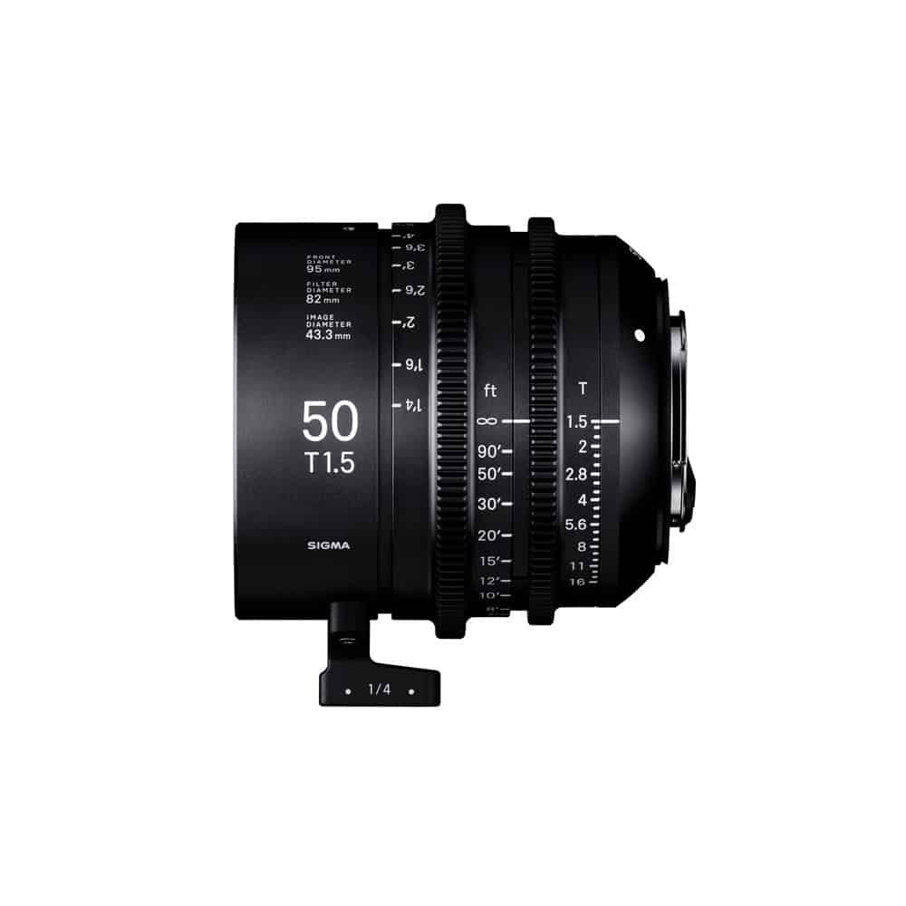 Sigma 50mm T1.5 FF Cine – Lente Prime Full Frame Profesional para Producción 8K