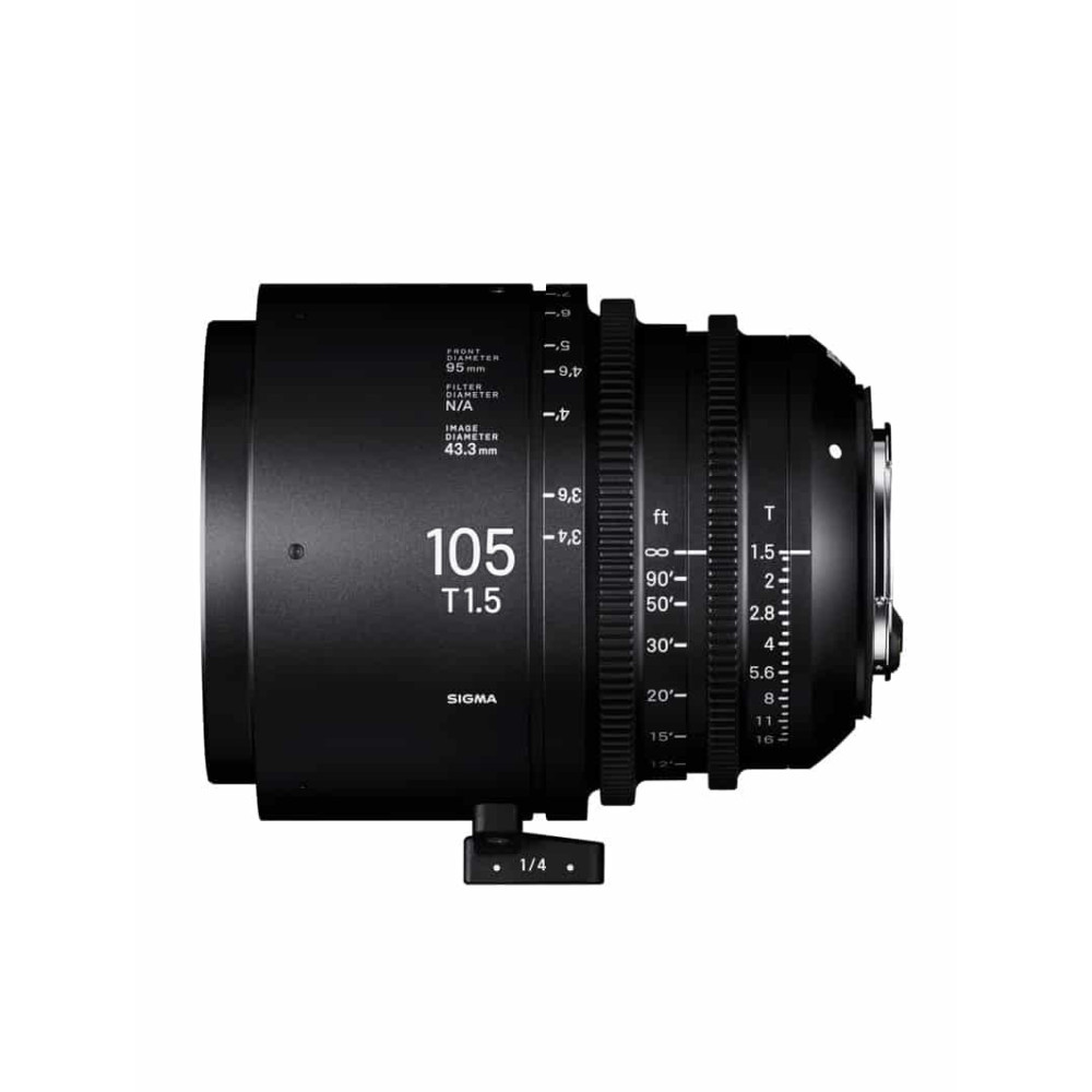 Sigma 105mm T1.5 FF Cine Lens | Canon, Sony, PL | Resolución 8K y Marcas Luminosas