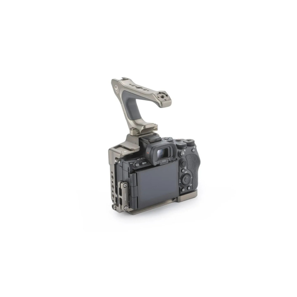 Kit Liviano Tilta para Sony a7R V | Media Jaula + Mango NATO + Riel Arca