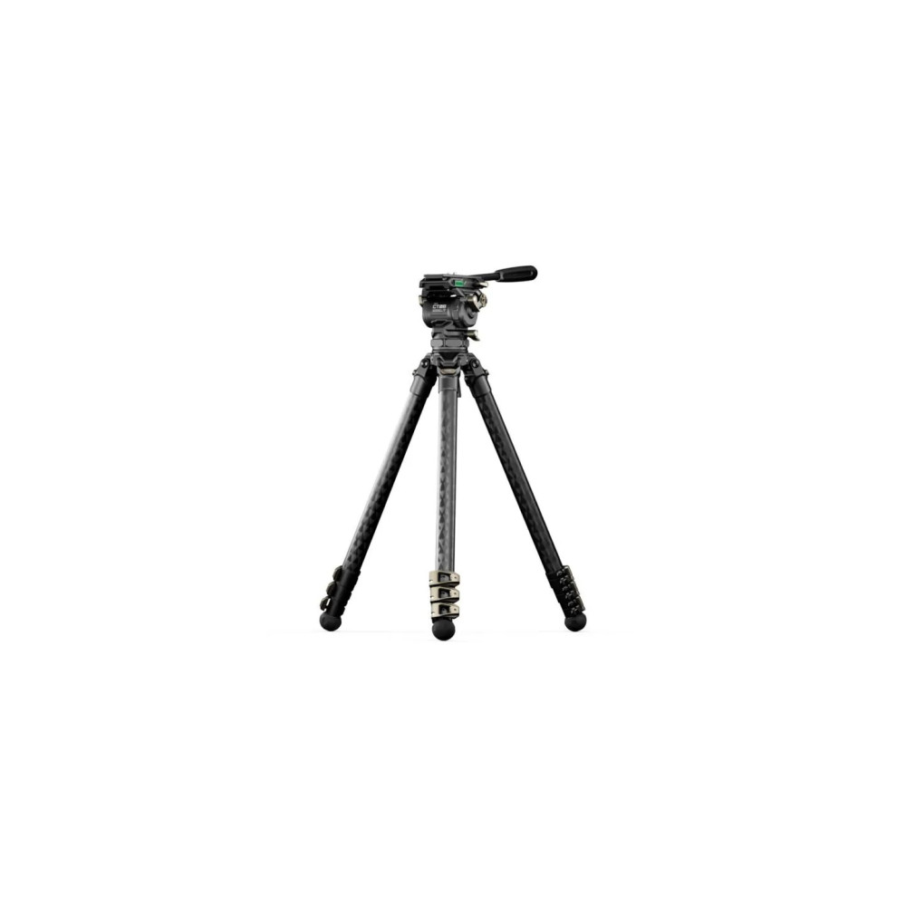 Cabezal fluido de cine Tilta CT08 de 75 mm con patas de fibra de carbono de 3 etapas (8 kg)