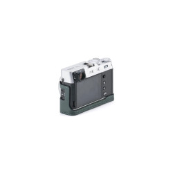 Funda de Piel para Fujifilm X100VI Verde | Con Empuñadura y Acceso a Batería