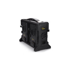 ROLUX RL-4KS: Cargador V-Mount 4 Puestos + Adaptador AC
