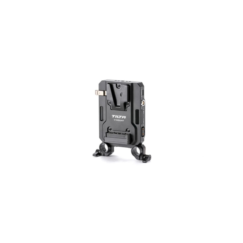 Placa de Batería Tilta Mini V Mount Negra – USB-C PD, P-Tap, Lemo, para Rigs 15 mm