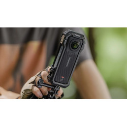 Jaula Tilta para Insta360 X4 – Negra con Soporte Giratorio y Montajes 1/4”