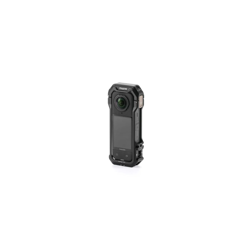 Jaula Tilta para Insta360 X4 – Negra con Soporte Giratorio y Montajes 1/4”