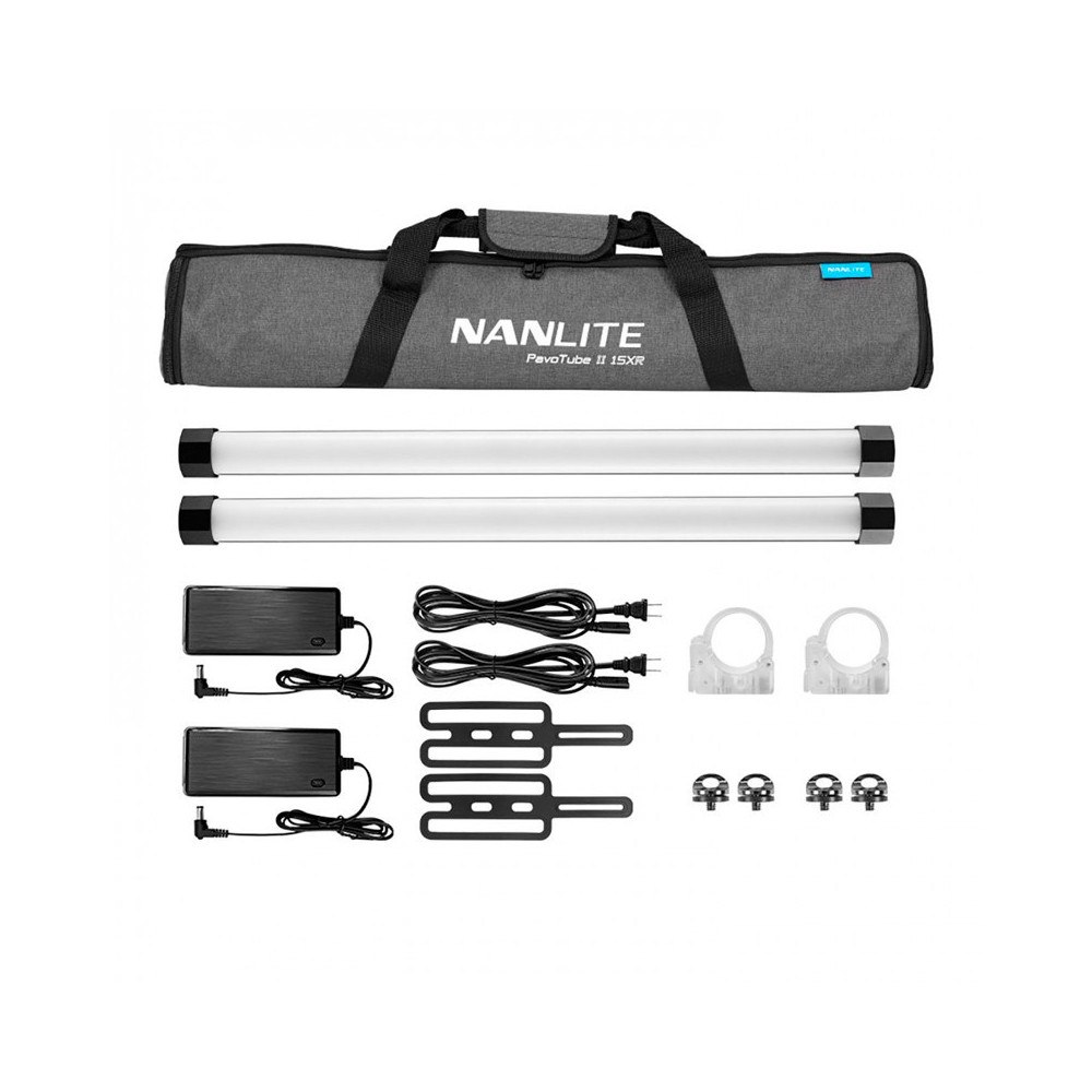 Nanlite PavoTube II 15XR x2 RGB con Batería y Control DMX