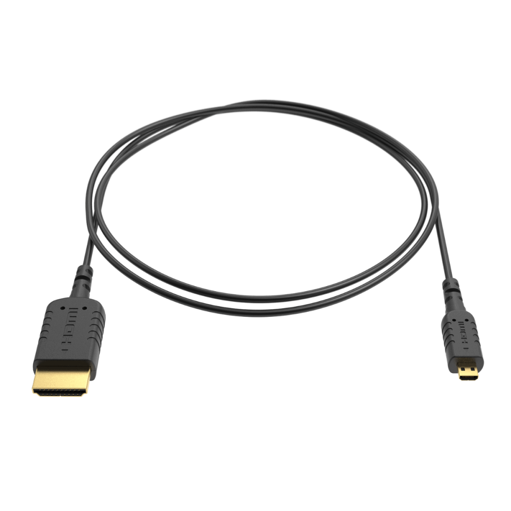 Cable 8Sinn Micro HDMI a HDMI Extrafino 80cm | 4K 60p | Flexible y Delgado