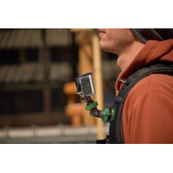 Pinza Plana Cámara Acción 1/4”-20 | Montaje Tela Correa