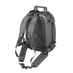 Mochila de cascasa rígida impermeable STARK485CAM-BP con separadores acolchados moldeados.