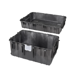 Maleta de transporte hermética impermeable, case vacío con ruedas y tapa extraíble - STARK1090H640-R