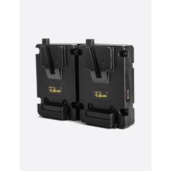 Placa adaptadora doble «Mini V-MOUNT» con Hot-Swap – Rolux YC-AC16S