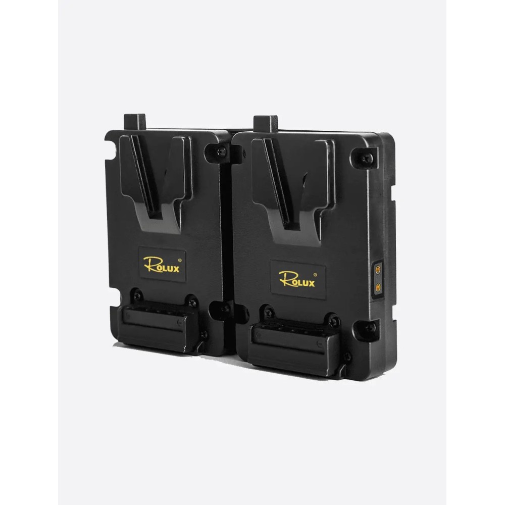 Placa adaptadora doble «Mini V-MOUNT» con Hot-Swap – Rolux YC-AC16S