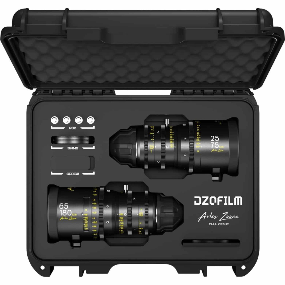 Kit de 2 Ópticas Zoom Cine Full Frame - DZOFILM Arles Zoom DZO-AZ25180M