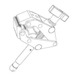 Savior Clamp con Perno 5/8” | Mandíbulas Articuladas y Roscas 1/4-3/8