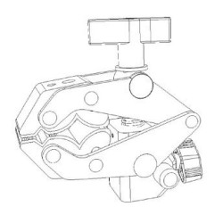 Savior Clamp con Receptáculo 5/8” | Roscas 1/4 y 3/8 para Fotografía