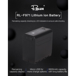 Batería Sony NPF 7.4V 6.6A | USB Output + Micro USB Input YC-F971