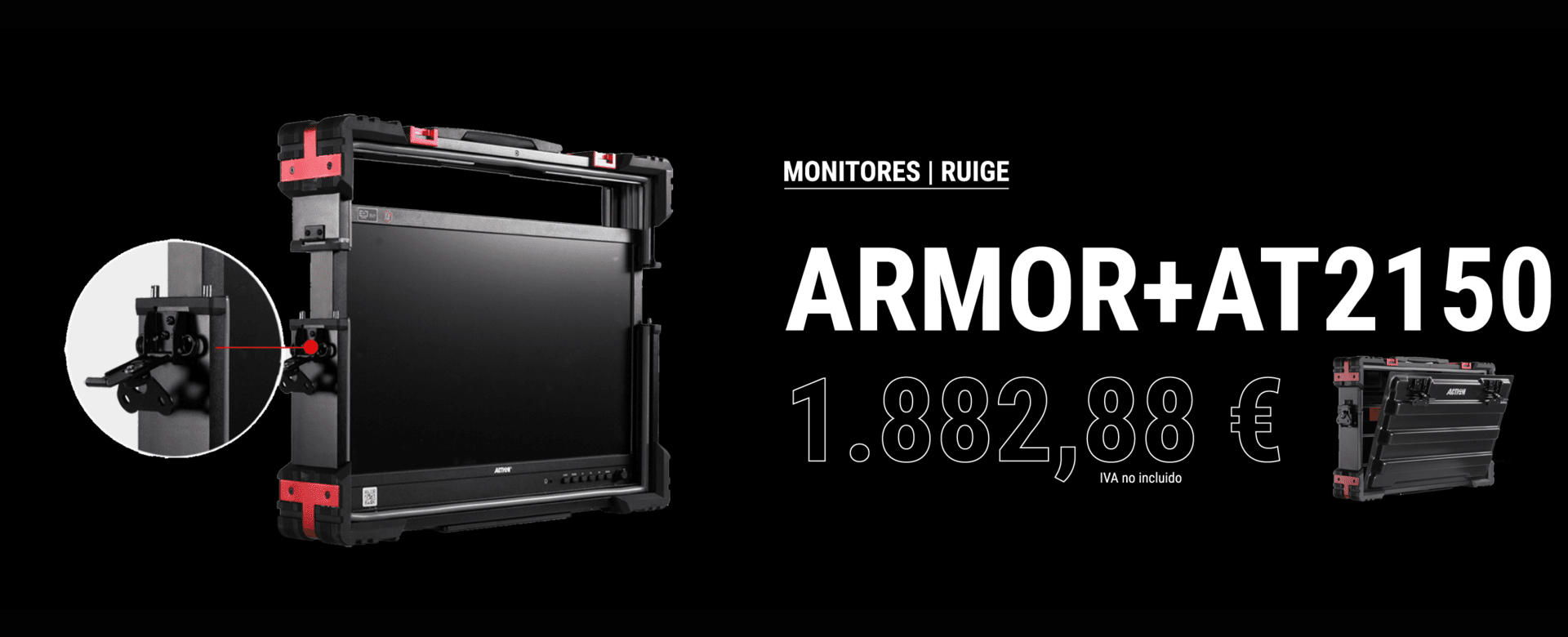 Ruige Action KIT Monitor AT-2150HD con Estuche Armor NO.1 – Protección y Precisión Visual ruige-action-kit-monitor-at-2150hd-armor-no-1